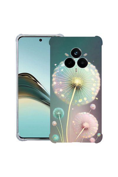 bestcase ® Anit Shock Case For Realme 14 Pro Plus, Green Dandelion, 1997763 AS 1143