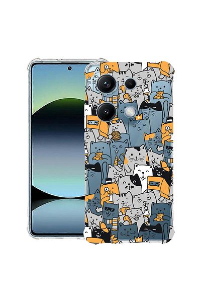 bestcase ® Anit Shock Case For Xiaomi Redmi Note 14S, Cat Pattern, 1997762 AS 1030