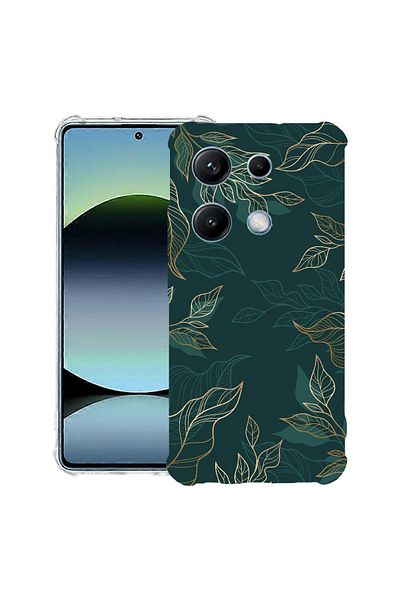 bestcase ® Anit Shock Case For Xiaomi Redmi Note 14S, Green Feathers, 1997762 AS 1165