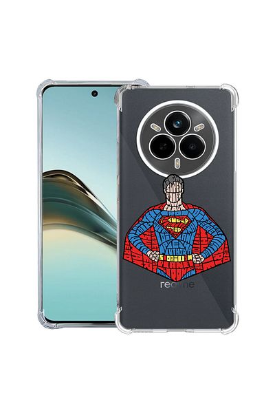 bestcase ® Anit Shock Case For Realme 14 Pro Plus, Calligraphy Superman, 1997763 AS 1523