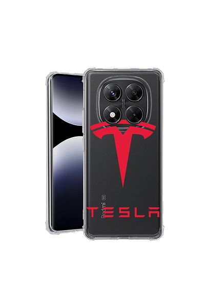 bestcase ® Anit Shock Case For Xiaomi Redmi Note 14 Pro 4G, Tesla Red, 1997764 AS 1711