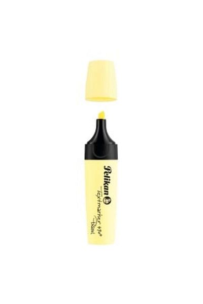 Herlitz Textmarker 490, Color Pastel Yellow, Material Plastic, Bulk