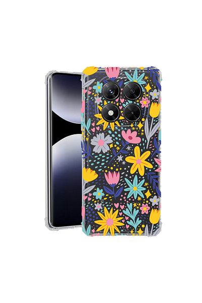 bestcase ® Anit Shock Case For Xiaomi Redmi Note 14 Pro 4G, Little Flowers, 1997764 AS 758