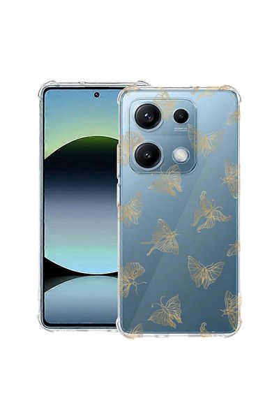 bestcase ® Anit Shock Case For Xiaomi Redmi Note 14S, Gold Butterfly, 1997762 AS 919