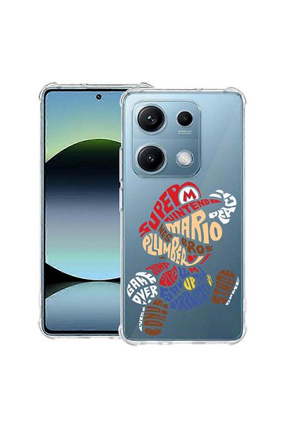 bestcase ® Anit Shock Case For Xiaomi Redmi Note 14S, Calligraphy Super Mario, 1997762 AS 1524