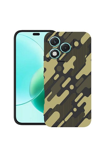 bestcase ® Slim Silicon Case For Honor 400 Lite, Green Camouflage, 2022870 B 811