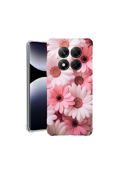 bestcase ® Anit Shock Case For Xiaomi Redmi Note 14 Pro 4G, Pink Daisy, 1997764 AS 1144