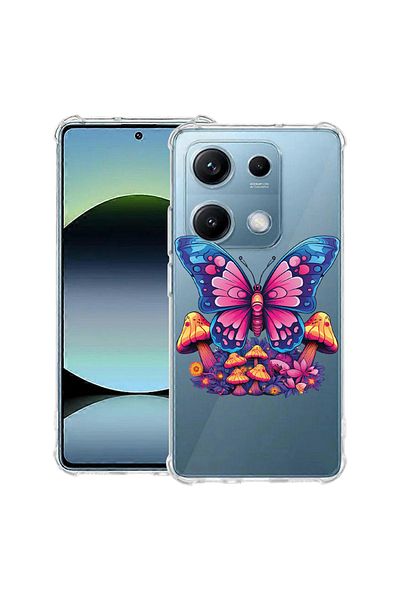 bestcase ® Anit Shock Case For Xiaomi Redmi Note 14S, Dream Colors - Butterfly , 1997762 AS 1573