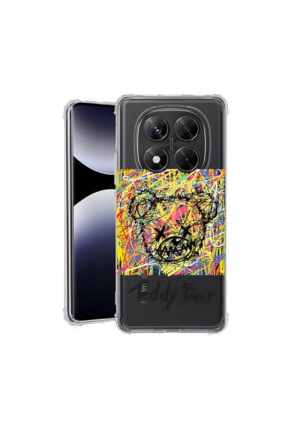bestcase ® Anit Shock Case For Xiaomi Redmi Note 14 Pro 4G, Teddy Bear Abstract, 1997764 AS 1564