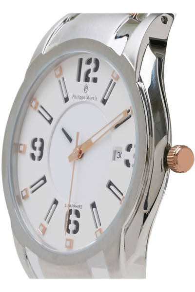 Philippe Moraly Men's Analog Wrist Watch M1321CRW - 32 mm