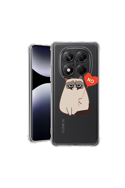 bestcase ® Anit Shock Case For Xiaomi Redmi Note 14 Pro 4G, Meme - Grumpy Says No, 1997764 AS 657