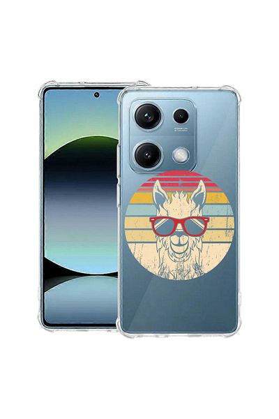 bestcase ® Anit Shock Case For Xiaomi Redmi Note 14S, Oldschool LLama, 1997762 AS 1818