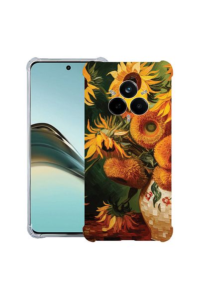 bestcase ® Anit Shock Case For Realme 14 Pro Plus, Sunflower Painting, 1997763 AS 1272