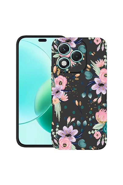 bestcase ® Slim Silicon Case For Honor 400 Lite, Flowers Collection, 2022870 B 495