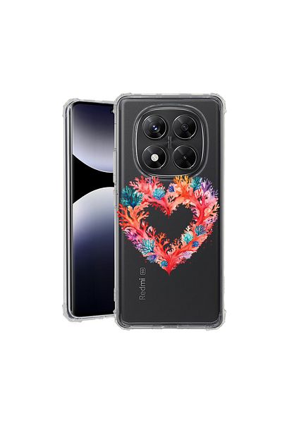 bestcase ® Anit Shock Case For Xiaomi Redmi Note 14 Pro 4G, Coral Heart, 1997764 AS 1599