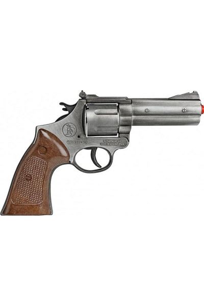Gonher Jucarie Revolver politie Magnum, 12 capse, die-cas