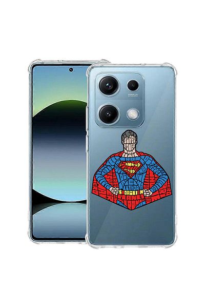 bestcase ® Anit Shock Case For Xiaomi Redmi Note 14S, Calligraphy Superman, 1997762 AS 1523
