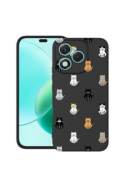 bestcase ® Slim Silicon Case For Honor 400 Lite, Cat Pattern, 2022870 B 1027