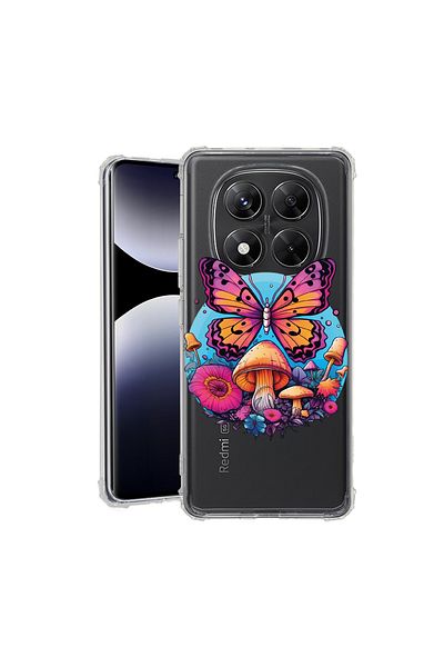 bestcase ® Anit Shock Case For Xiaomi Redmi Note 14 Pro 4G, Dream Colors - Butterfly, 1997764 AS 1572