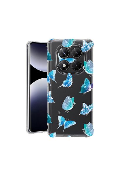 bestcase ® Anit Shock Case For Xiaomi Redmi Note 14 Pro 4G, Butterfly Pattern, 1997764 AS 1012
