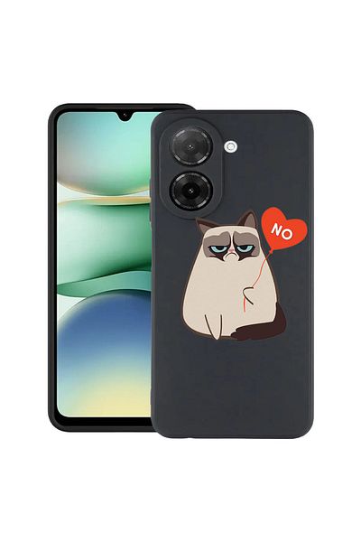 bestcase ® Slim Silicon Case For Xiaomi Redmi A5, Meme - Grumpy Says No, 2030991 B 657