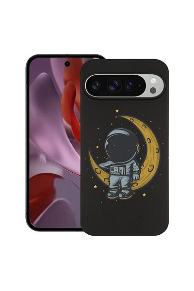 bestcase ® Slim Silicon Case For Google Pixel 10 Pro XL, Astronaut on Moon, 2036426 B 997