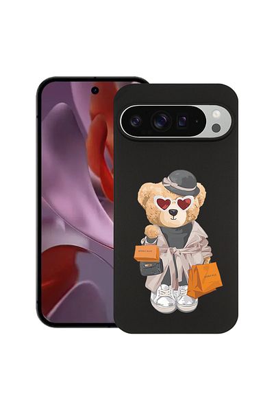 bestcase ® Slim Silicon Case For Google Pixel 10 / Pixel 10 Pro, Teddy Bear Shopping, 2030992 B 1458