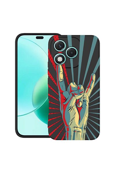 bestcase ® Slim Silicon Case For Honor 400 Lite, Rock Festival, 2022870 B 530