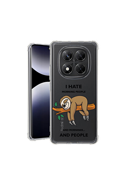bestcase ® Carcasă Anit Shock pentru Xiaomi Redmi Note 14 Pro 4G, I Hate Morn...