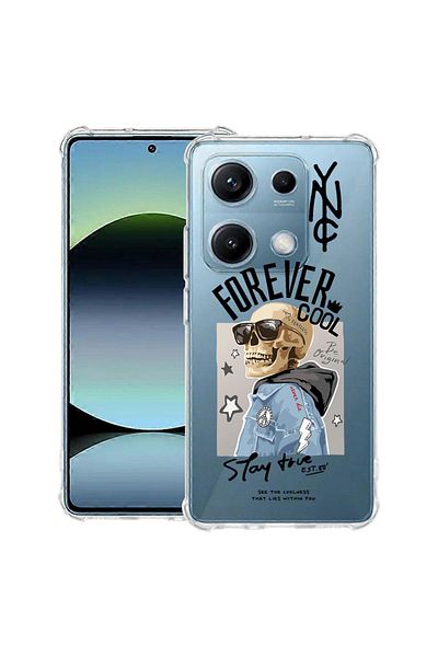 bestcase ® Anit Shock Case For Xiaomi Redmi Note 14S, Forever Cool Skeleton, 1997762 AS 935