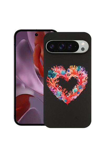 bestcase ® Slim Silicon Case For Google Pixel 10 Pro XL, Coral Heart, 2036426 B 1599