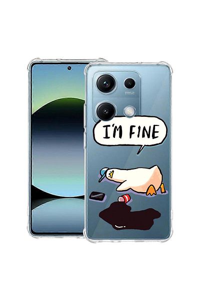 bestcase ® Anit Shock Case For Xiaomi Redmi Note 14S, Duck Life - I'm Fine, 1997762 AS 963