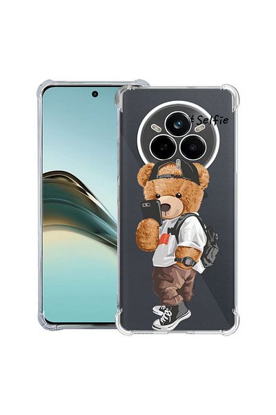 bestcase ® Anit Shock Case For Realme 14 Pro Plus, Selfie Teddy Bear, 1997763 AS 925