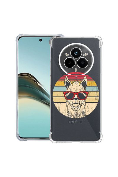 bestcase ® Anit Shock Case For Realme 14 Pro Plus, Oldschool LLama, 1997763 AS 1818