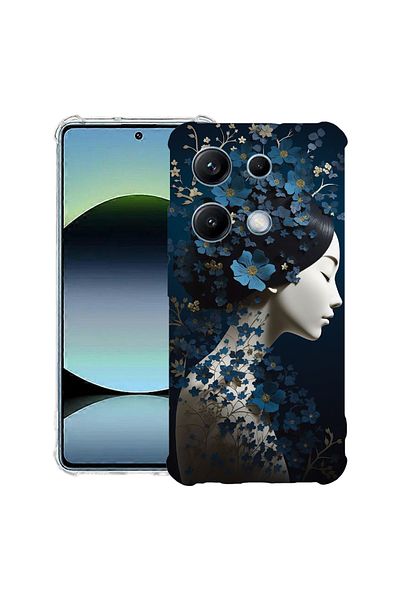 bestcase ® Anit Shock Case For Xiaomi Redmi Note 14S, Thinking Girl, 1997762 AS 1157