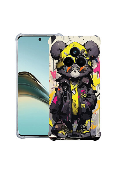 bestcase Husă Anit Shock pentru Realme 14 Pro Plus, culori pastelate Teddy Be...