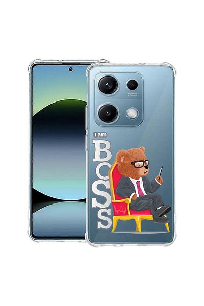 bestcase ® Anit Shock Case For Xiaomi Redmi Note 14S, Teddy Bear - I'm Boss, 1997762 AS 1496