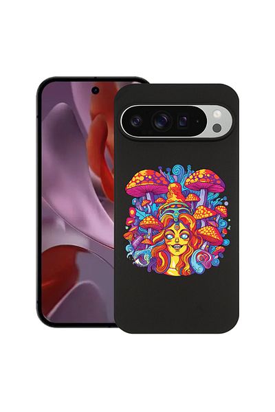 bestcase ® Slim Silicon Case For Google Pixel 10 Pro XL, Dream Colors Mushrooms, 2036426 B 1510