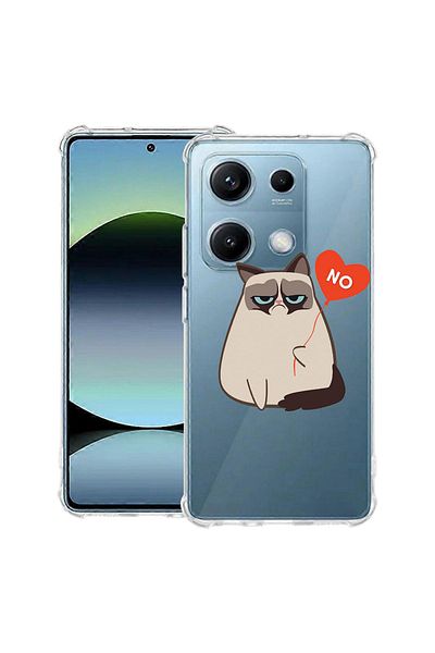 bestcase ® Anit Shock Case For Xiaomi Redmi Note 14S, Meme - Grumpy Says No, 1997762 AS 657