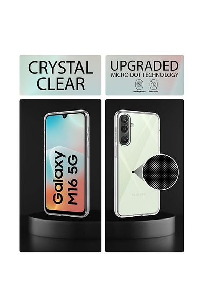 bestcase ® Clear Silicon 2MM Case For Samsung Galaxy M16 5G, Transparent
