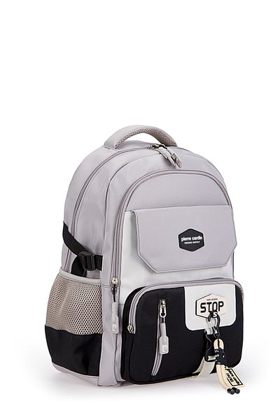 Pierre Cardin Rucsac gri pentru școală pentru copii 07PC1916