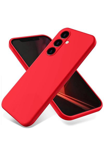 bestcase ® Premium Silicon Case For Samsung Galaxy S24 Plus, Red