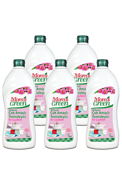 Mom's Green 5'li Set Bitkisel Çok Amaçlı Temizleyici KIR ÇİÇEKLERİ ECO (5 Ade...