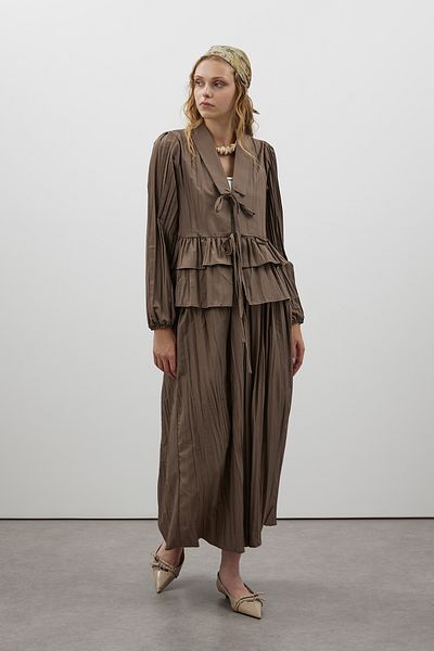 FUSHYA Crinkle Ruffle Double Set