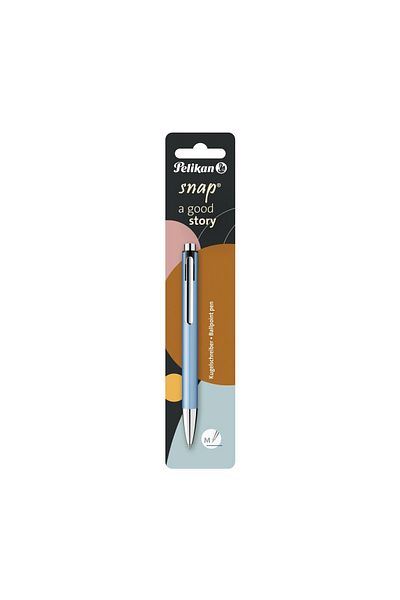 Herlitz Snap K10 Pen, Color Frosted Blue, Material Plastic, Blister Pack
