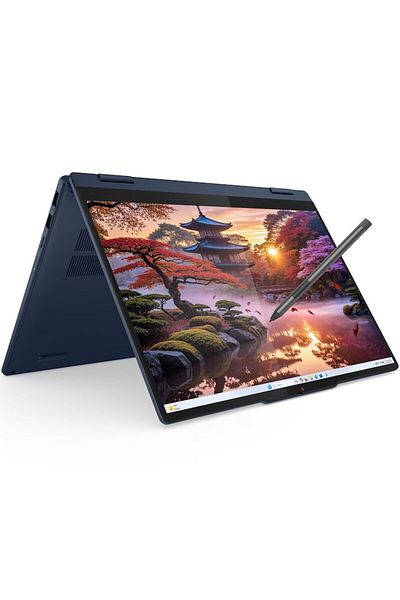 LENOVO Laptop IdeaPad 5 2-în-1 14AKP10 cu procesor AMD Ryzen™ AI 7 350, ecran tactil WUXGA de 14", OLED, memorie RAM LPDD de 24 GB