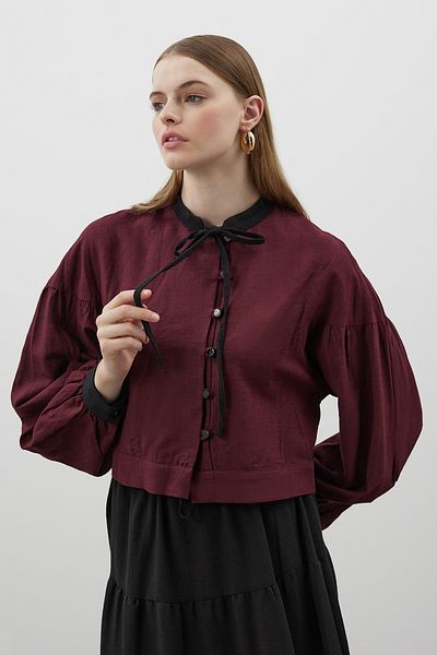 FUSHYA Striped Linen Double Suit