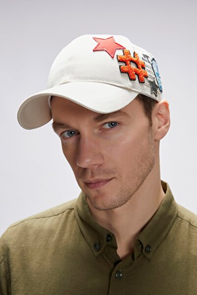 Bad Bear Patch Beige Hat