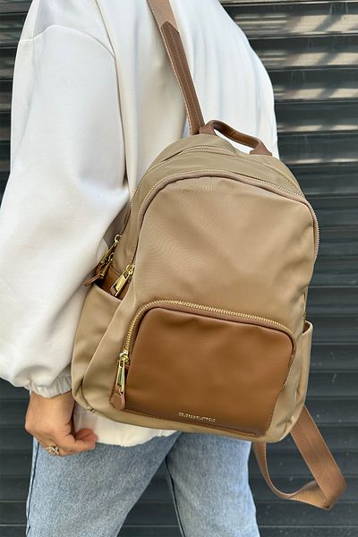 Just Polo Imported Satin Leather Women's School and Backpack