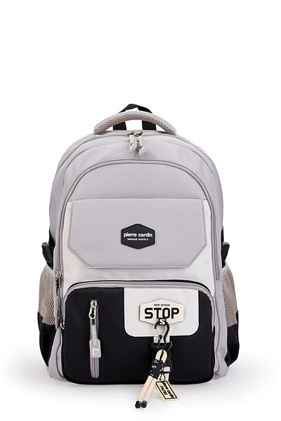Pierre Cardin Rucsac gri pentru școală pentru copii 07PC1916